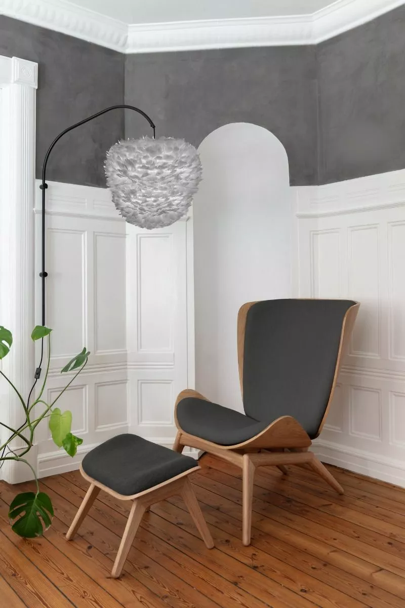 Umage The Reader Ottoman Sort Eik Sterling Grey 4 Umage The Reader Ottoman Sort Eik Sterling Grey - Bild 2