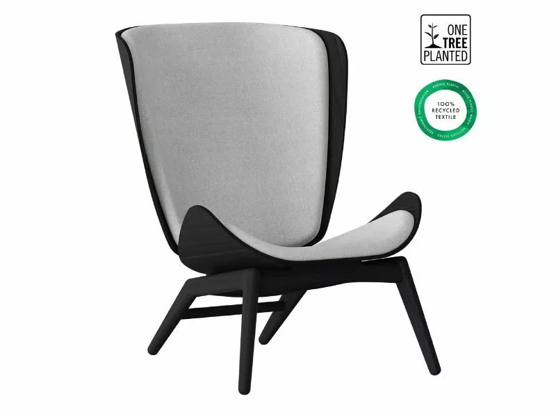 Umage The Reader Hvilestol Sort Eik Sterling Grey