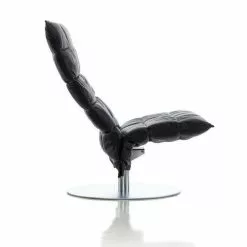 Woodnotes K-Chair Smalt Svängbart Läder -Bord Försäljningsbutik wn kchair black leather 4457 849 web 1