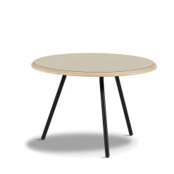 Woud Soround Soffbord Beige Fenix Laminat Ø60 H40,5 Cm