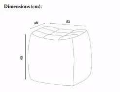Northern Yam Puff Litet Val -Bord Försäljningsbutik yampufdimension